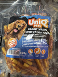 Rabbit Wrapped Sweet Potato Tubes