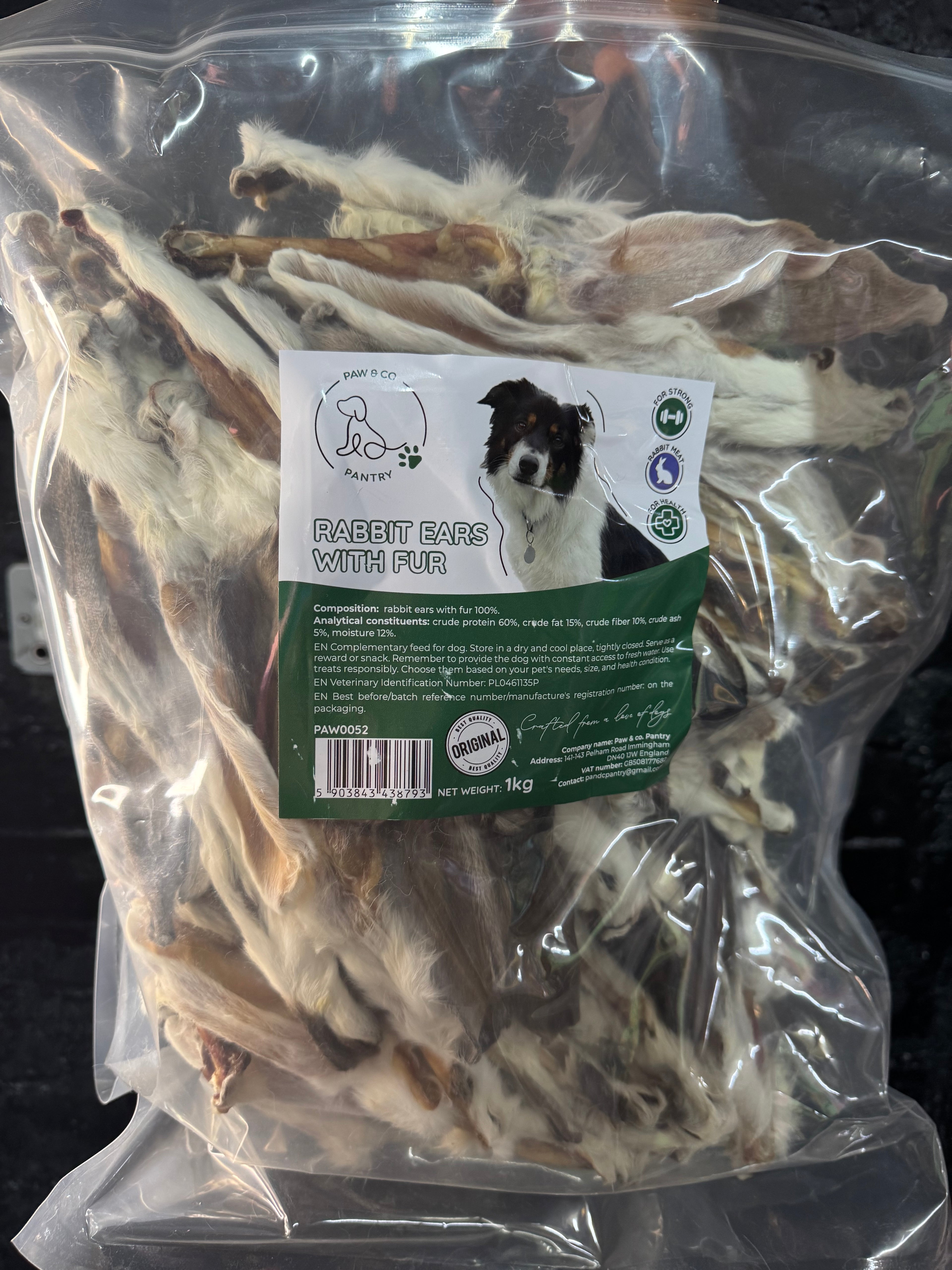 1kg rabbit ears
