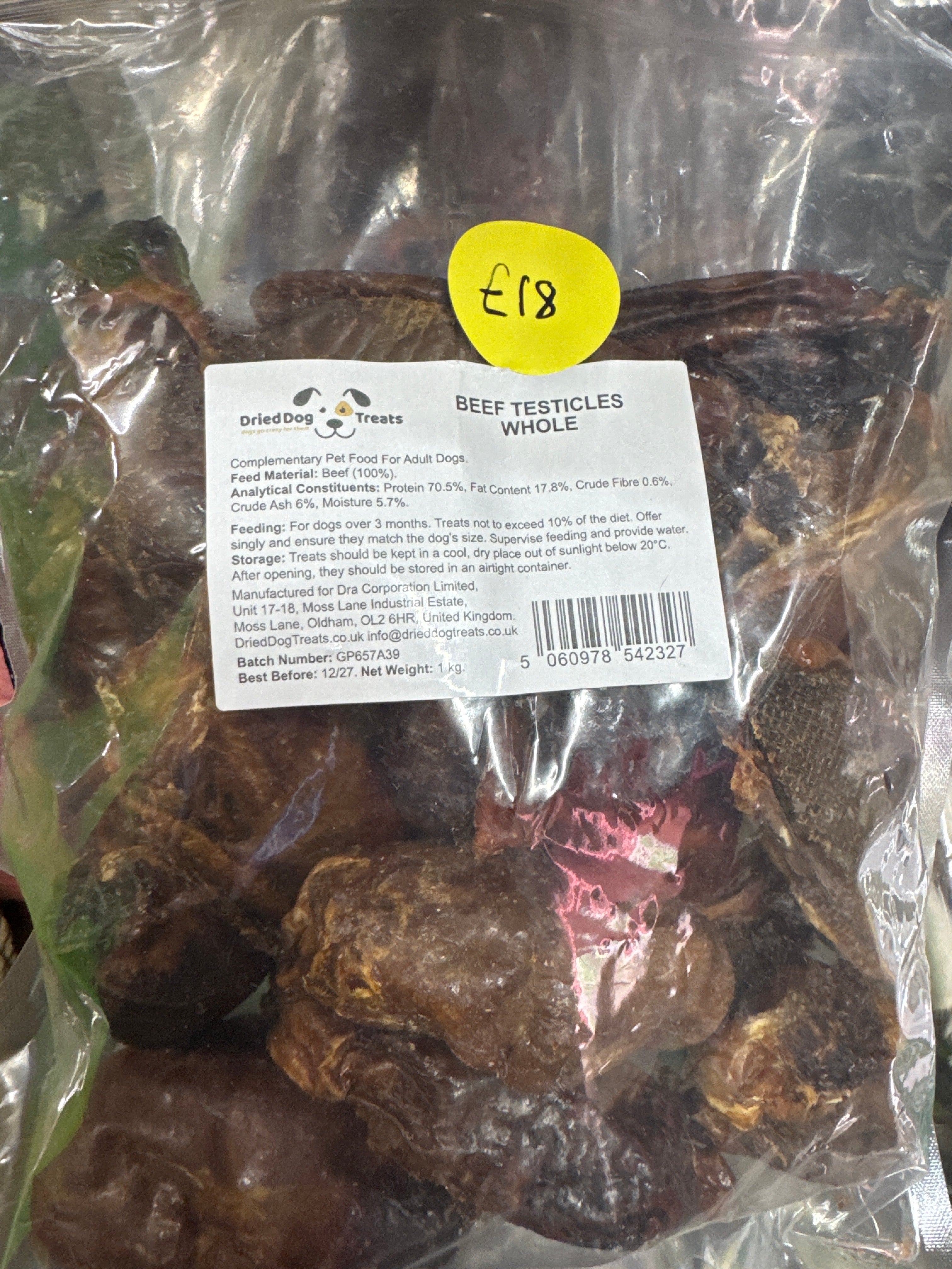 Whole beef Testicles 1kg