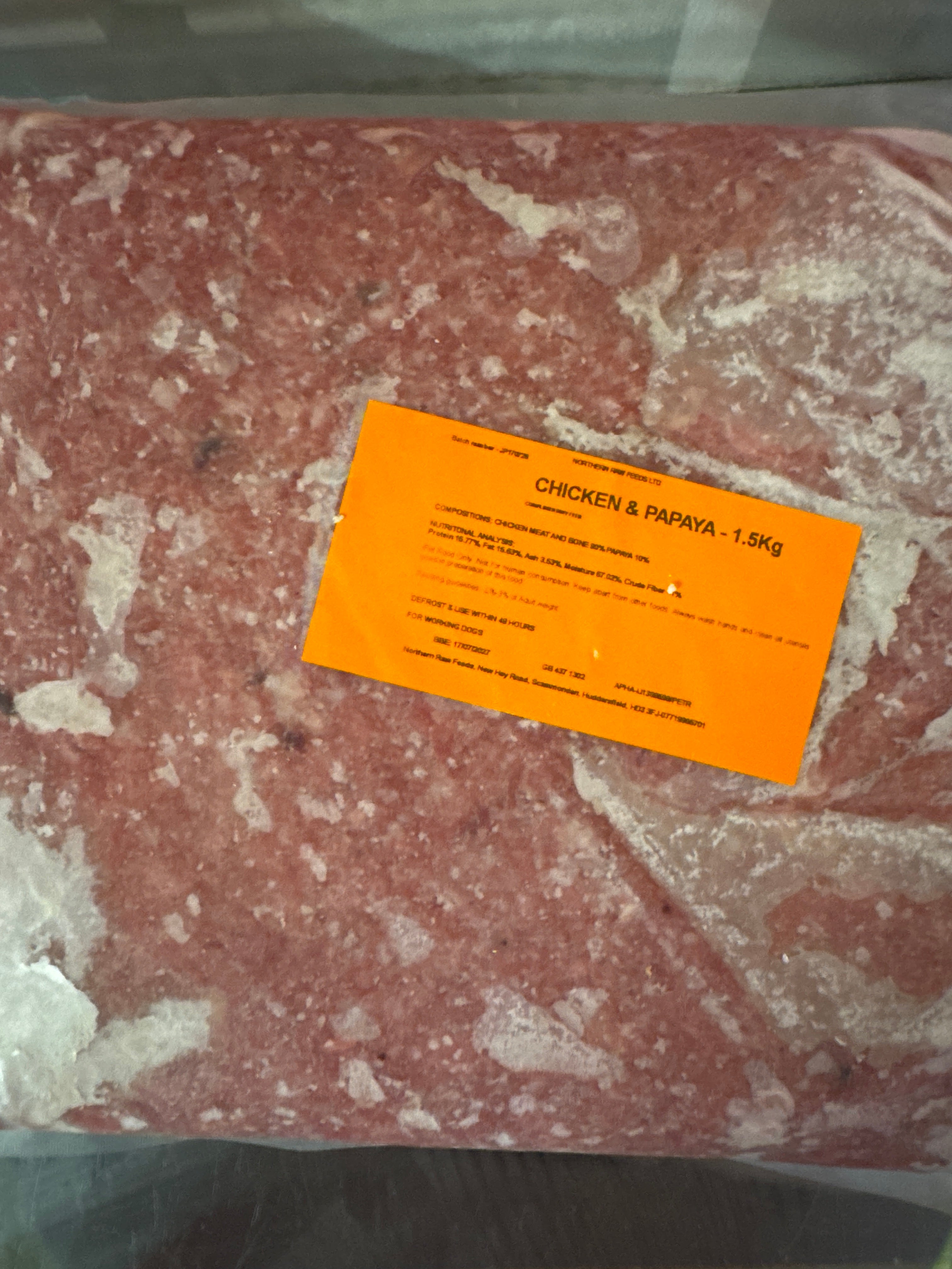 Northern raw 1.5kg blocks