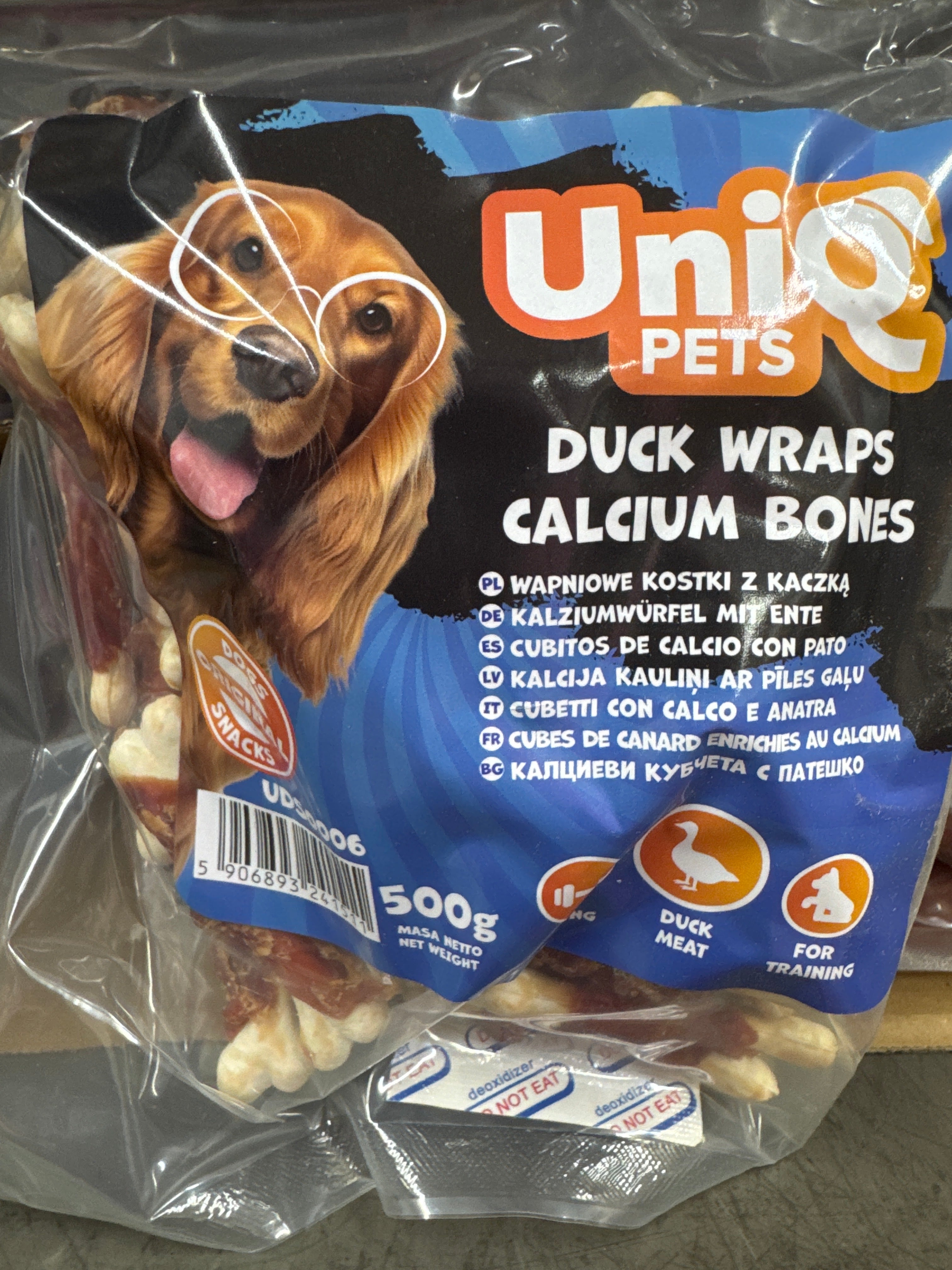Duck Wrapped Calcium Bones