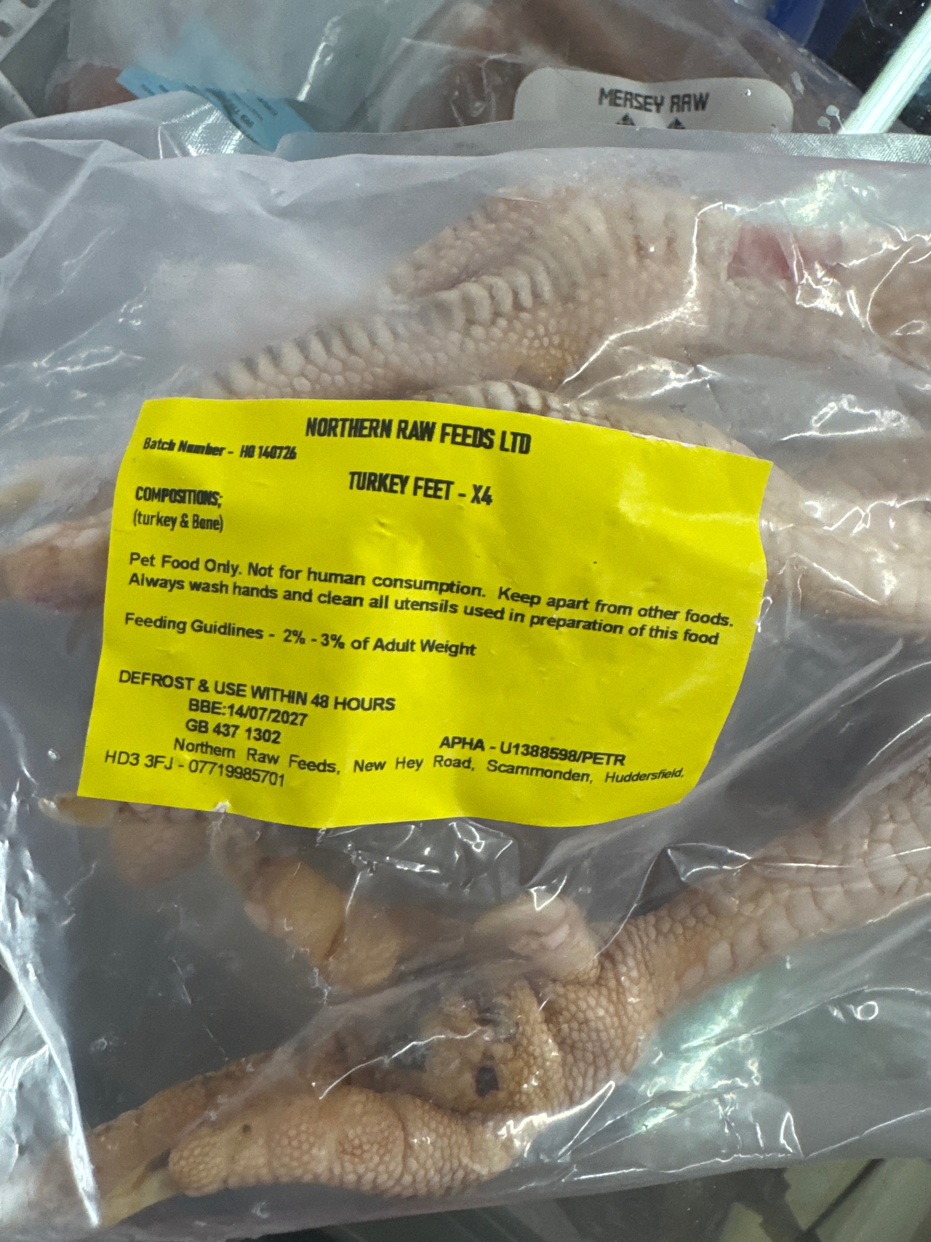Turkey feet