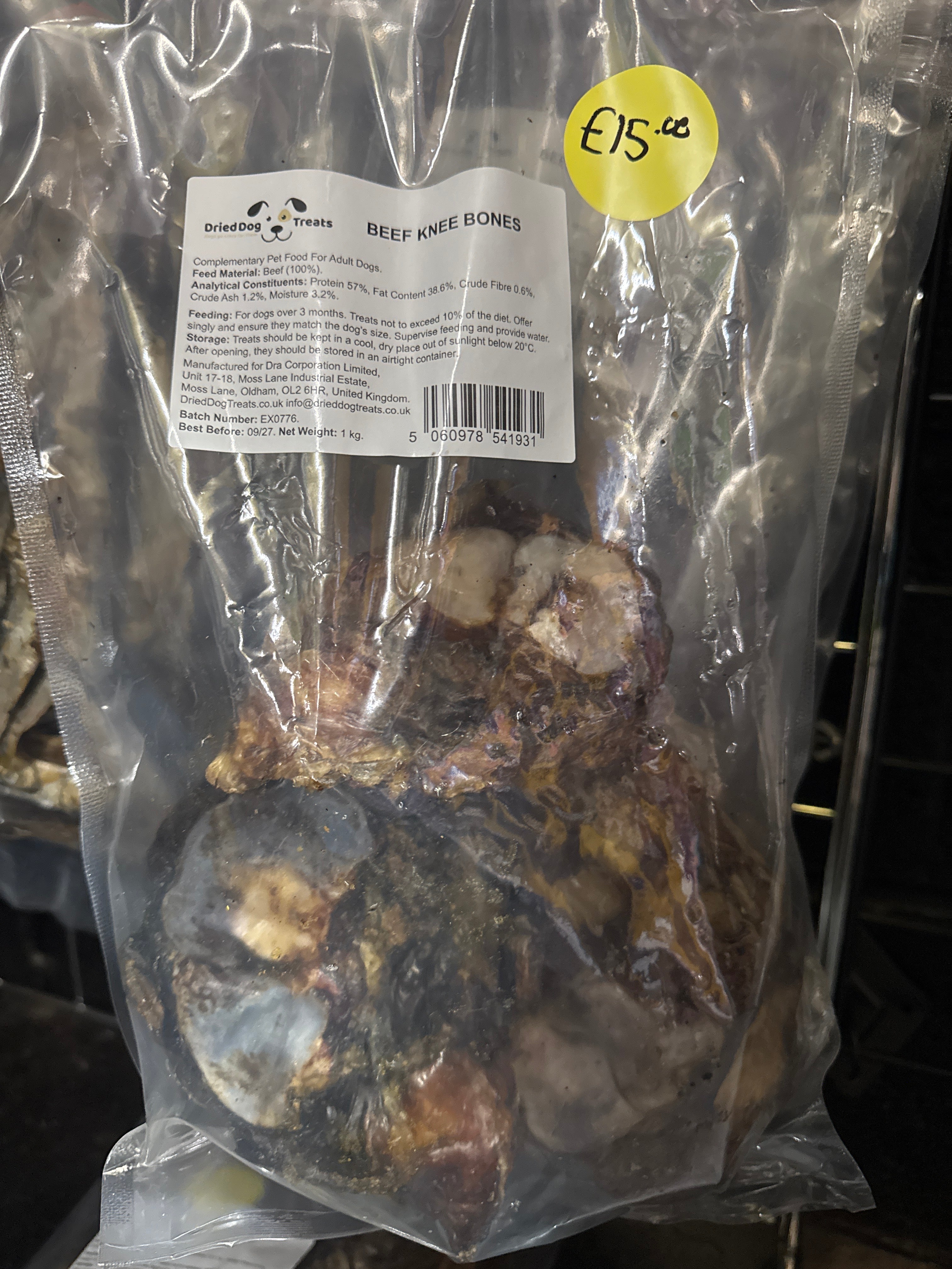 Beef Knee Bones 1kg
