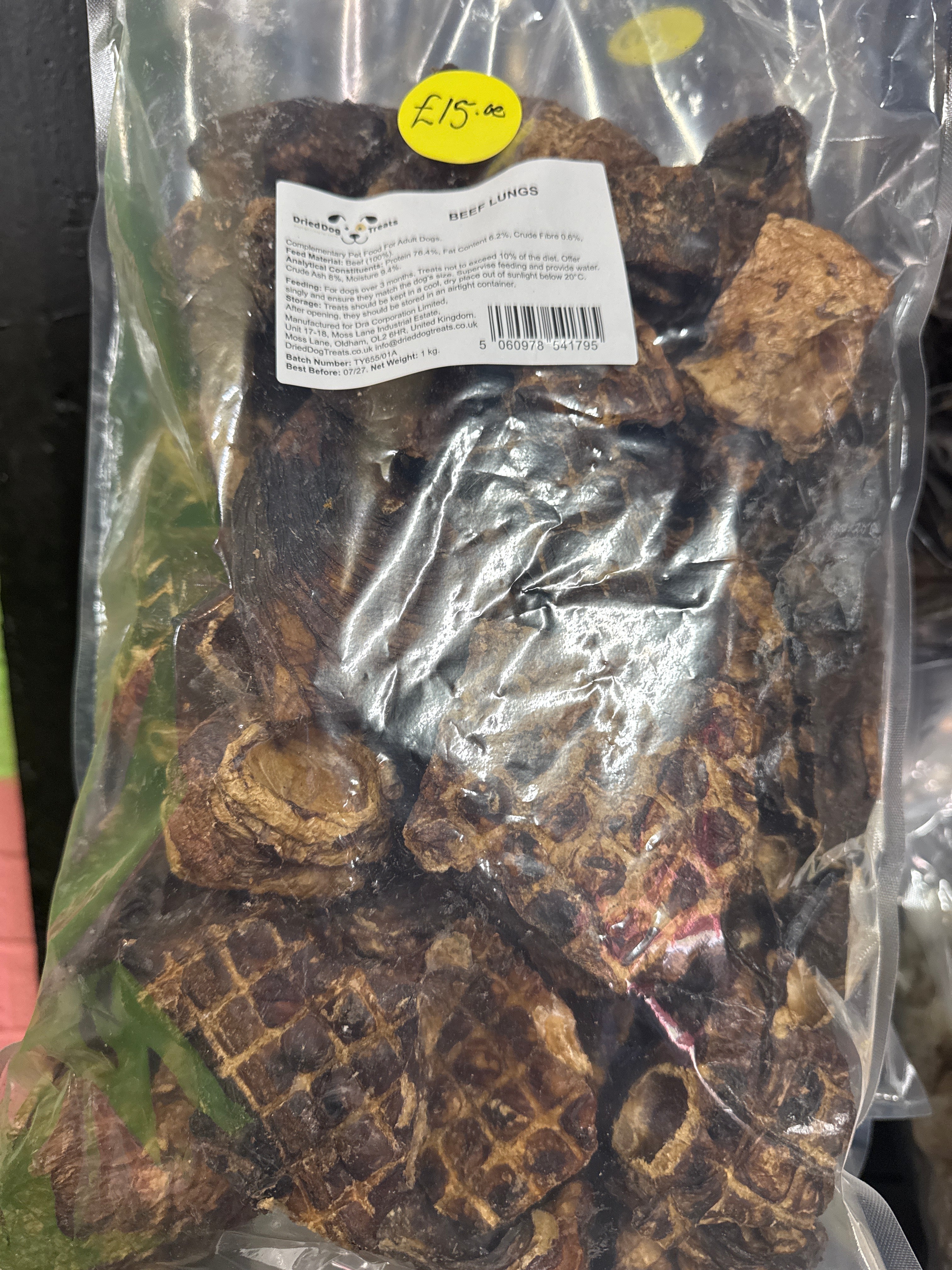 Beef Lungs 1kg