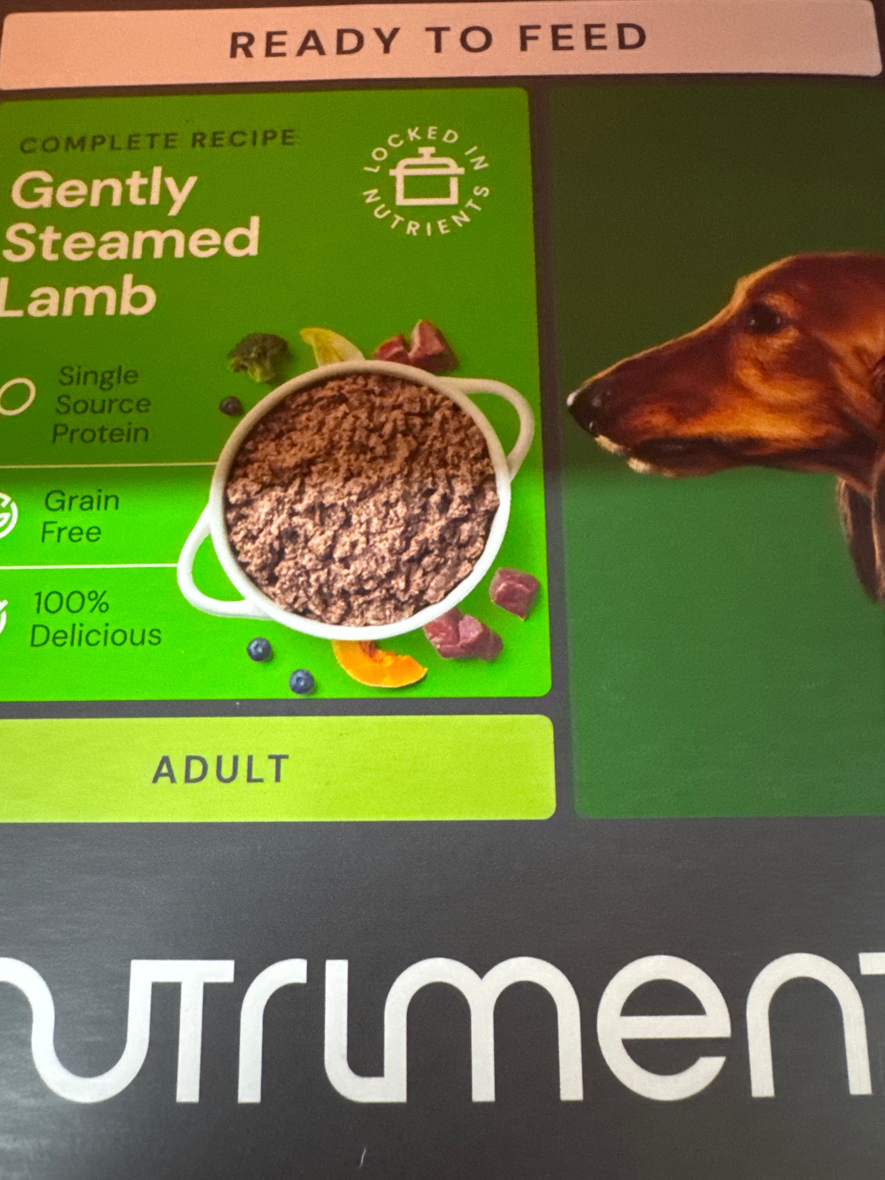 Nutriment gently steamed