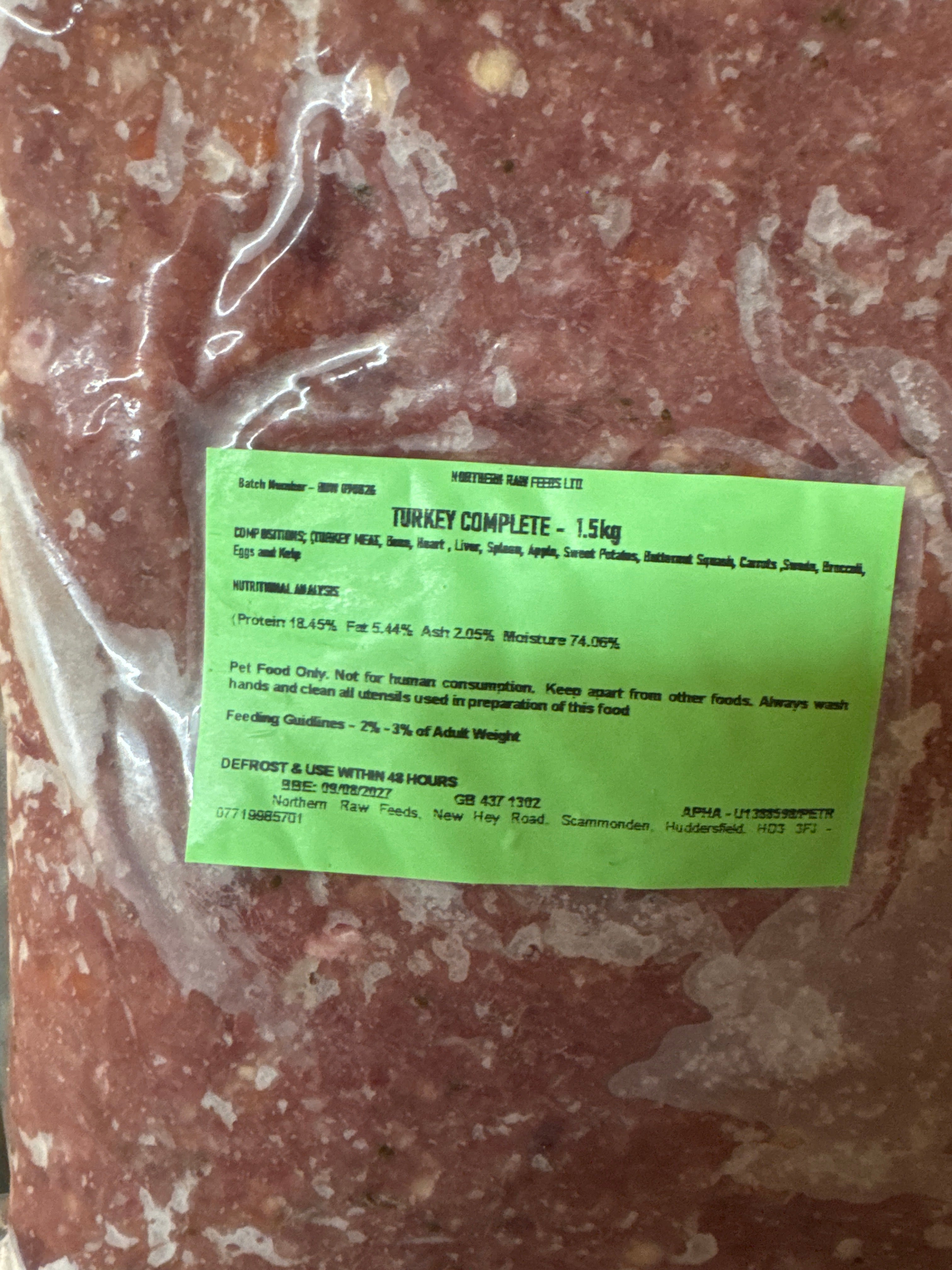 Northern raw 1.5kg blocks