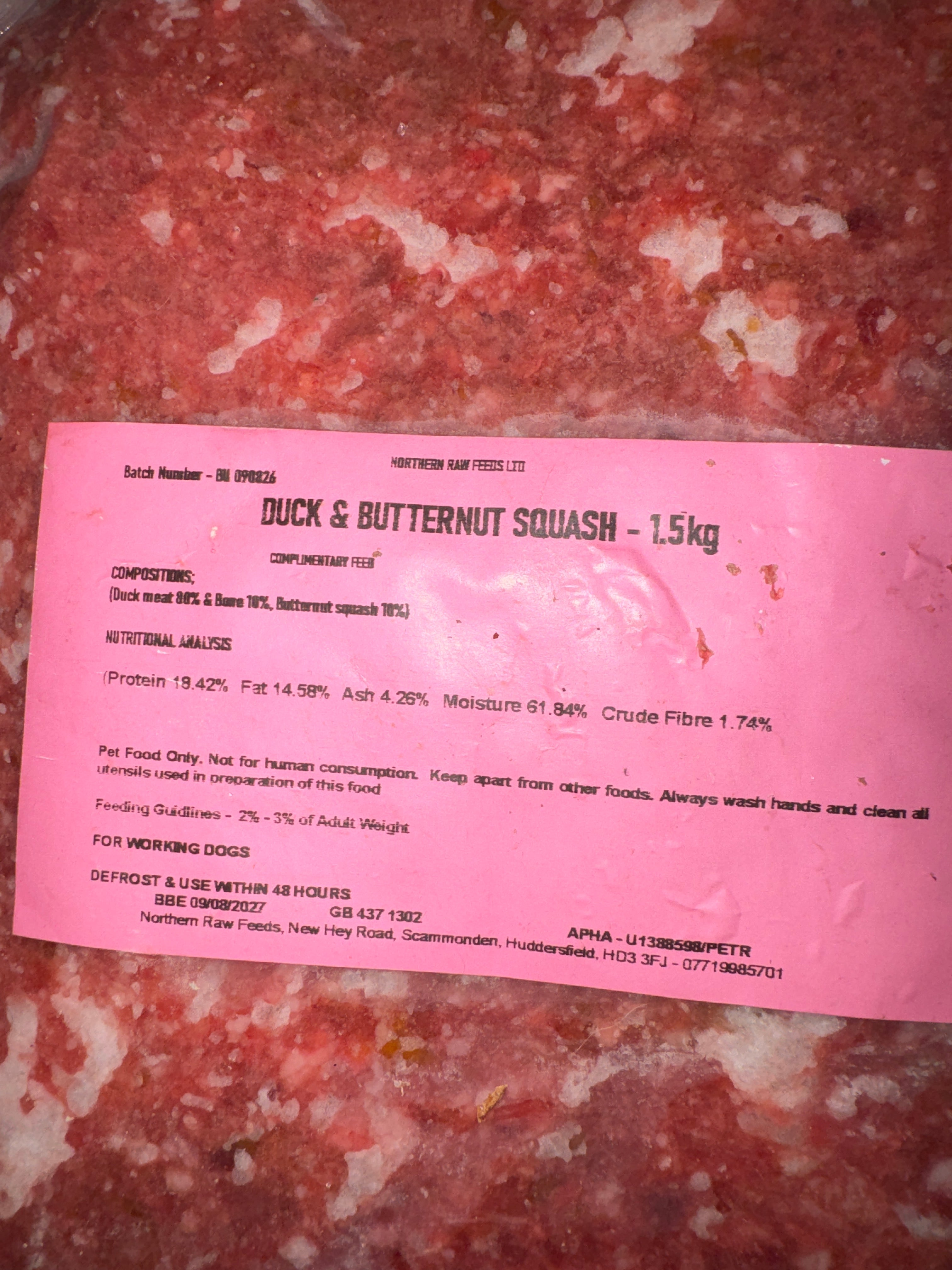 Northern raw 1.5kg blocks