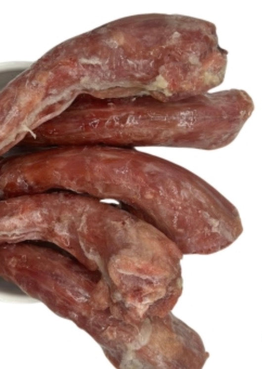 Frozen duck necks
