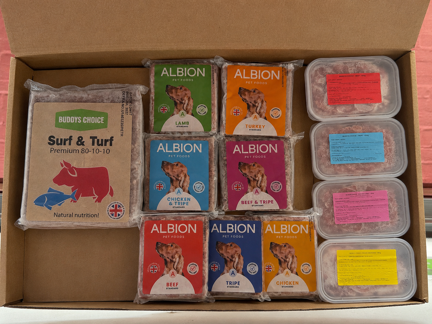 Buddy’s, Albion & Northern raw 12 for £20